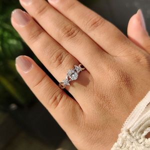 Botanical 0.60 To 3.00 CT Oval Cut <b>Engagement</b> <b>Ring</b> <b>Nature</b> <b>Inspired</b> Fine Jewelry For Women Bridal Anniversary Wedding Gift - Product Image 1