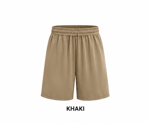 Shorts de sport pour homme, couleur unie, séchage rapide, taille élastique, cordon de serrage, décontractés, pour la gym et l'entraînement, blanc, noir, gris - Product Image 4