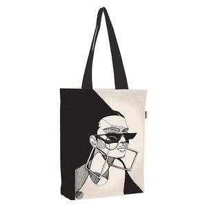 Stylish Eco-Friendly Cotton Canvas <b>Tote</b> Bag with <b>Zip</b> for Women Custom Logo Medium Size Grocery Shopping Fruit Food Packing - Product Image 1