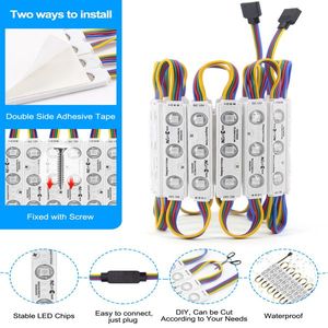 Waterproof RGB LED Module 5050 SMD Lamp for Store Front Window Letters Sign High Visibility LED Lighting - Product Image 5