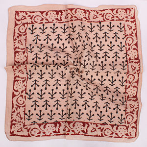 Bandana ethnique multifonctionnel en toile de coton indien respirant et écologique, imprimé à la main, motif floral, collection été Designer Craftjaipur - Product Image 4