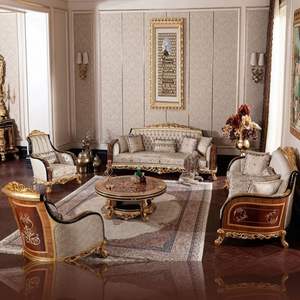 Juego de Sofás Langham de Lujo en Oferta con Diseño Europeo y Elegante Mesa de Centro de Madera para Decoración Clásica de Sala de Estar y Hotel - Product Image 2