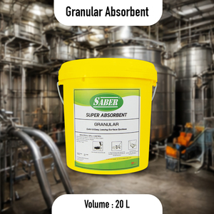 Absorbant universel granulaire écologique super absorbant 20L haute performance pour applications de contrôle des déversements industriels SABER SSAG-20 - Product Image 2