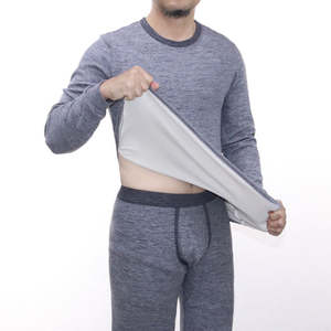 Conjunto de Ropa Interior Térmica Personalizable con Acabado de Tela Suave, Ecológico, Transpirable, de Secado Rápido, Spandex/Poliéster, Corte Regular para Hombre - Product Image 2