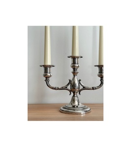 Decorative Metal <b>Candle</b> Holder Candelabra For <b>Wedding</b> Reception Table Home Interiors And Festive Celebration With Elegant - Product Image 4