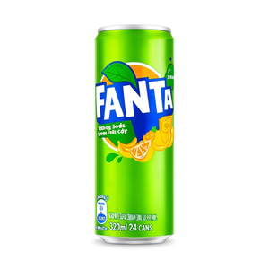 Vietnam pour Fanta Green Cream Soda Boisson gazeuse 320ml 24 canettes par carton - Product Image 2