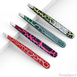 Professional <b>Pointed</b> Stainless Steel Slant Tip Hair <b>Removal</b> Mini Eyebrow Tweezer Eyelash Grafting Tweezers Nipper Makeup <b>Tools</b> - Product Image 5
