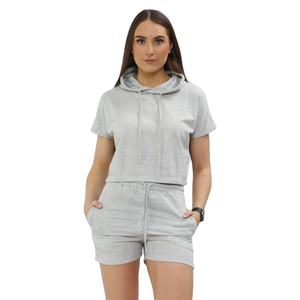 Conjunto Deportivo de Dos Piezas para Mujer, Ligero, con Estampado Tie Dye, Sudadera con Capucha y Pantalones Cortos, Informal y Cómodo - Product Image 1