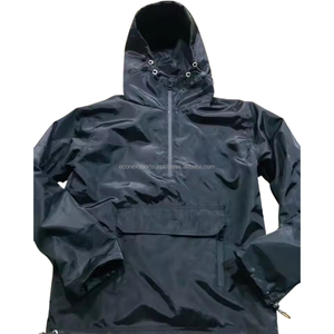 Chándales de algodón negro para hombre de calidad superior patrón sólido personalizado de fábrica bolsillos de carga de nailon ecológicos ropa deportiva - Product Image 2