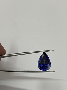 Tanzanite naturelle de forme poire, couleur bleu royal de haute qualité, certifiée IGI, traitée thermiquement, 12,10 carats, pierre précieuse Sadiya International - Product Image 3