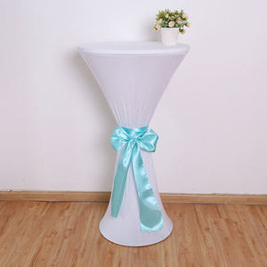 Transparent 2mm Clear <b>PVC</b> and Fabric Round <b>Table</b> <b>Cover</b> Cloths Knitted Dining Set for Wedding and Party - Product Image 4