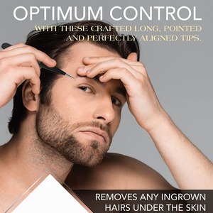 Pinzas profesionales premium para cejas con punta puntiaguda, herramienta de alta calidad de acero inoxidable para depilar y remover vello, pinzas para cejas - Product Image 6
