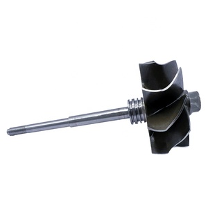 Rueda y Eje de Turbina para Turbocompresor TD06SL2, 54/61.5mm, 9 Aspas, Rodamiento de Bolas GMN, para Reparación o Reemplazo - Product Image 3