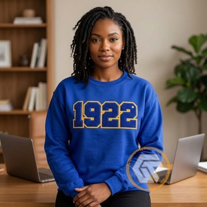 Sweat-shirt décontracté en molleton de coton 500g, personnalisé, de haute qualité, motif Trésors Grecs, pour femme, collection Automne/Hiver, Sigma Gamma Rho, écologique, couleur unie - Product Image 2