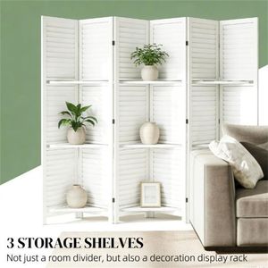 White Space-Saving 6 <b>Room</b> <b>Dividers</b> and Privacy Screen - Product Image 3