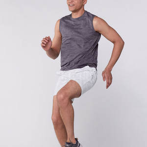 Pantalones Cortos de Verano para Hombre, Casuales, de Color Sólido, Ligeros, con Aspecto de Algodón, Cintura Elástica, Cómodos para el Día a Día - Product Image 5