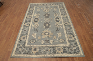 Tapis moderne abstrait en laine tuftée à la main, 12 mm d'épaisseur, poils moyens, écologique, antidérapant, ignifuge, rectangulaire - Product Image 2