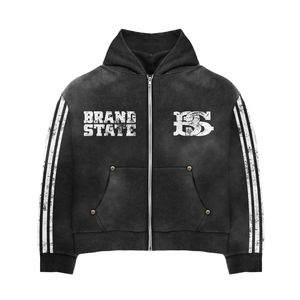 Chándal unisex negro con pedrería |   Tela Suave de Algodón 100% de Alto Gramaje |   Marca Personalizada, Tallas Grandes, OEM - Product Image 4