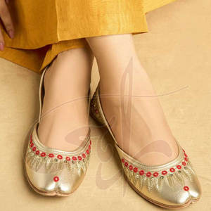 Zapatos Khussa para Mujer, Antideslizantes, Parte Superior de Cuero Sintético, Suela Antideslizante, Colores y Tallas Personalizables, Venta Directa de Fábrica desde Pakistán - Product Image 2