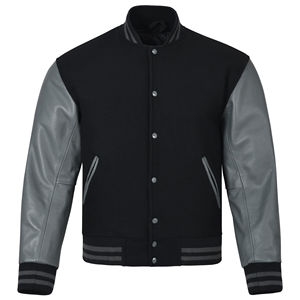Chaqueta Varsity de Lana de Alta Calidad para Hombre, Estilo Urbano de Invierno, con Parche Bordado Personalizable, Chaquetas para Hombre - Product Image 1