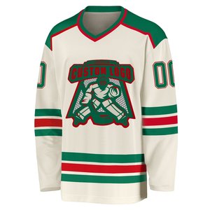 Customized Logo Ice Hockey Jersey Goalie Design Front High-density Breathable Mesh 100% Polyester Soft & Comfortable - Product Image 1