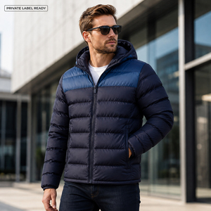 Veste matelassée à capuche unisexe, veste d'hiver isolée, fabricant de vêtements d'extérieur OEM ODM - Product Image 3