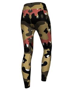 Leggings de yoga imprimés unis en gros, personnalisables, taille mi-haute, respirants, flexibles, avec taille élastique - Product Image 2