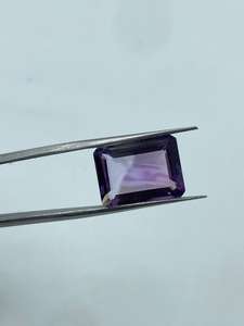 พลอยอเมทิสต์ทรงสี่เหลี่ยมผืนผ้าสีม่วงเข้มธรรมชาติ สำหรับเครื่องประดับสไตล์มินิมอลทันสมัย แหวนเจ้าสาวสุดหรู ราคาขายส่ง - Product Image 4