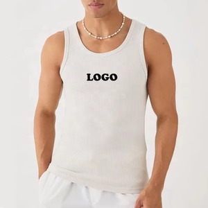Chalecos Deportivos Casuales de Punto Personalizados para Hombre, Camisetas sin Mangas de Algodón, Aberturas en los Brazos, Transpirables, para Fitness - Product Image 2
