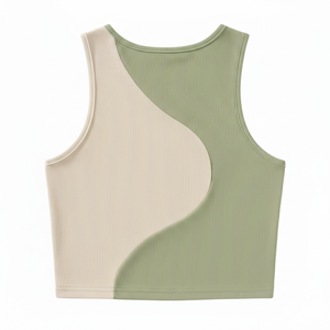 Débardeurs pour femmes personnalisés, mignons et élégants, sans manches, pour femmes et jeunes filles, en jersey respirant, coupe ajustée, avec appliques sur le devant, longueur courte - Product Image 2