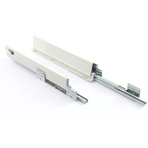 H135 Mỏng Bằng Gỗ Khu Dân Cư Nhà Bếp Bàn Ăn Mềm Đóng Cửa Kim Loại Ngăn Kéo Hệ Thống Giấu Undermount Thép Ngăn Kéo Phòng Tắm - Product Image 5