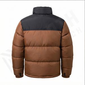 Chaqueta acolchada de invierno personalizada para hombre con cuello levantado lona Sherpa de alta calidad y piel de conejo nuevo diseño Casual prendas de vestir abrigos para hombre - Product Image 3