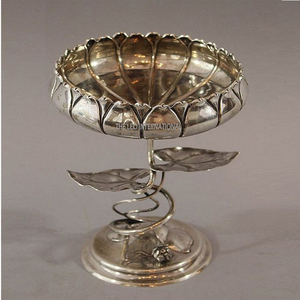 Bol en acier inoxydable plaqué or rose à texture martelée de style nordique, forme ronde, pour la décoration de la maison et de Noël - Product Image 6