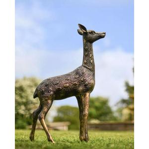 Decorative Handmade Large Size Bronze Reindeer Statue For <b>Christmas</b> Decoration Farm & Garden Supplier - Product Image 2