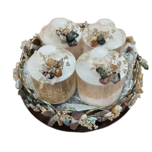 ชุดโถเรซิ่น4ชิ้นสุดหรูพร้อมดีไซน์แบบพื้นผิวการเก็บรักษาความสดของผลไม้สำหรับตกแต่งห้องครัวและให้เป็นของขวัญ - Product Image 1