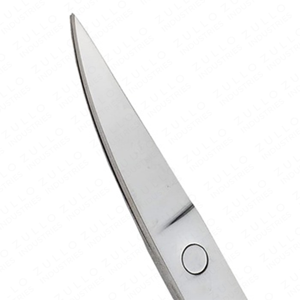 Ciseaux à ongles gris premium avec poignée bleue, lame en acier inoxydable, outil de manucure professionnel - Product Image 2