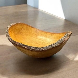 Handcrafted Mango Wood <b>Heart</b> Fruit <b>Bowl</b> Wholesale Moradabad India - Product Image 2