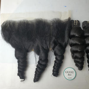 100% cheveux bruts humains vietnamiens vague lâche bouclés faisceaux produits capillaires naturels vietnamiens crus pour les femmes noires - Product Image 5