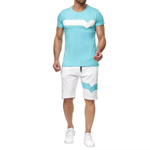 Conjuntos Cortos de Ropa de Verano de Nuevo Estilo para Hombre, Ropa Casual Personalizada de Dos Piezas, Conjunto Deportivo Informal para Gimnasio, Camiseta Personalizada para Chico - Product Image 6