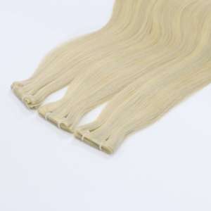 Extensiones de cabello vietnamita alineado con cutícula se puede cortar cabello humano liso sedoso invisible fino Genius Weft - Product Image 2