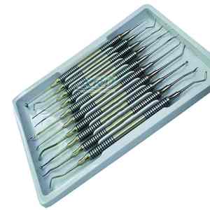 Kit de Instrumentos Dentales Restauradores de Acero Inoxidable de Alta Calidad Clase I, Juego Completo Manual - Product Image 1