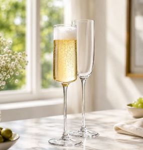 Verre à vin en cristal ultra fin de qualité supérieure, à long pied, durable, pour les occasions de mariage, exportateur d'Inde au meilleur prix - Product Image 2