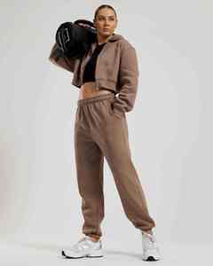 Pantalon de jogging d'hiver pour femme, haute qualité, séchage rapide, respirant, en toile, couleur unie, pour la course, la randonnée, le streetwear, avec taille élastique - Product Image 3
