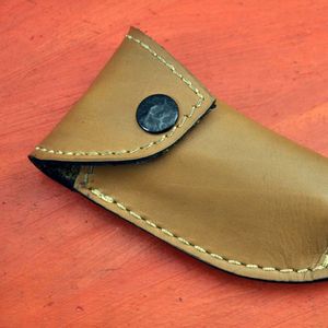 Navaja Plegable de Acero de Damasco con Hoja de Punta Caída y Mango de Acero, con Perilla de Pulgar, Navaja de Bolsillo - Product Image 6