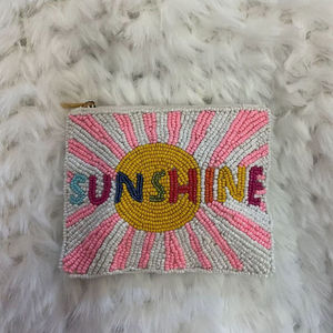 Embroidered Seed Beads Promotional Beaded <b>Coin</b> <b>Purse</b> Zipper Mini Luxury Pouch Handmade Eco-Friendly Money Quote Wholesale - Product Image 5