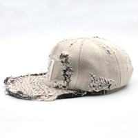 Gorras de Lona Ajustables de Diseño Personalizado, Estilo Hip Hop, Casuales, Vintage, Sin Estructura, con 6 Paneles y Visera Plana, Lavadas y Desgastadas