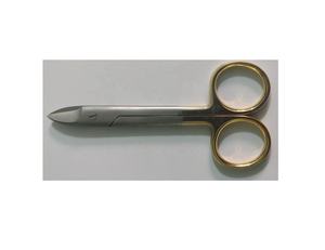 Ciseaux à couronne de qualité supérieure certifiés CE Classe I, avec poignée rembourrée de luxe, couleur argent, instruments chirurgicaux dentaires de qualité médicale - Product Image 1