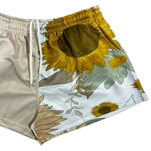 Pantalones Cortos Deportivos Sublimados Personalizados, Transpirables, Antibacterianos, con Cintura Elástica, para Fútbol, Rugby - Product Image 6