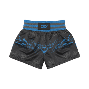 Ensemble short de Muay Thai en satin extensible personnalisé avec logo et design par sublimation OEM/ODM, short de grappling 100 % polyester personnalisé, short de Jiu Jitsu - Product Image 2