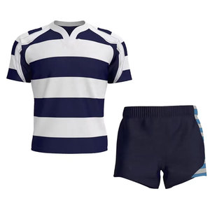 High Quality 100% Polyester Top Trending Customized Team Football Uniforms Breathable Rugby Jerseys - Product Image 2